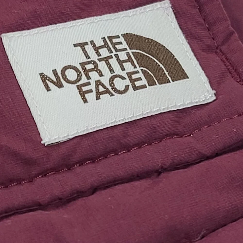 The North Face Boy's Burgundy Sierra 600 Goose Down Hooded‎ Puffer Jacket Size L